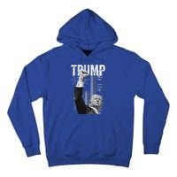 Trump Fist Pump 2024 Pennsylvania Rally Trump Us Flag Pa Rally Shooting Tall Hoodie