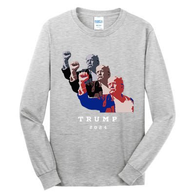 Trump For President 2024 Election Fight Tall Long Sleeve T-Shirt