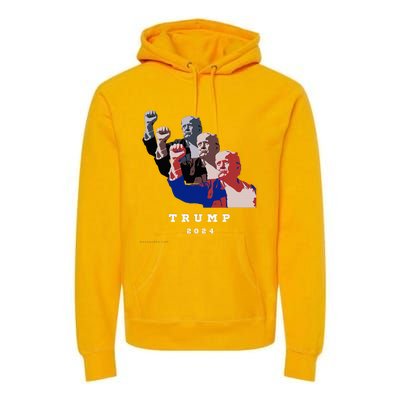 Trump For President 2024 Election Fight Premium Hoodie