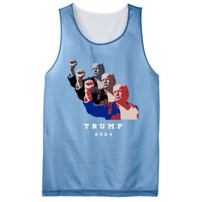 Trump For President 2024 Election Fight Mesh Reversible Basketball Jersey Tank