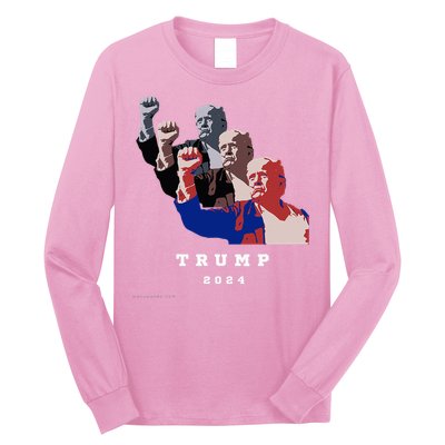 Trump For President 2024 Election Fight Long Sleeve Shirt