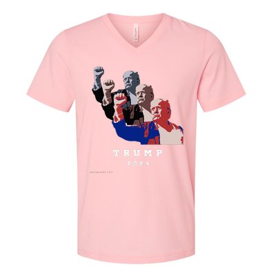 Trump For President 2024 Election Fight V-Neck T-Shirt