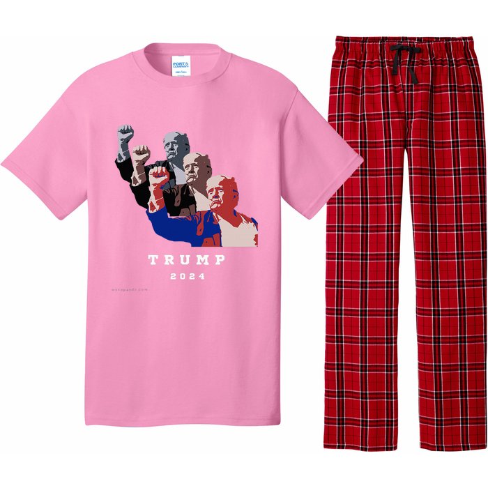 Trump For President 2024 Election Fight Pajama Set