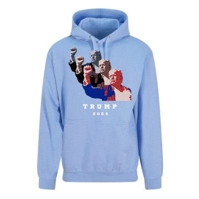 Trump For President 2024 Election Fight Unisex Surf Hoodie