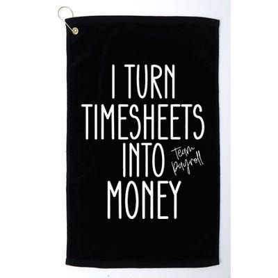 Timesheets Funny Payroll Specialist Team Payroll For Women Golf Towel