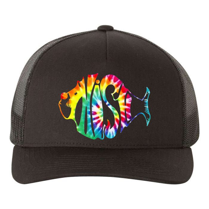 Tie-Dye Fish, Phish-Jam, Fishing Fisherman Yupoong Adult 5-Panel Trucker Hat