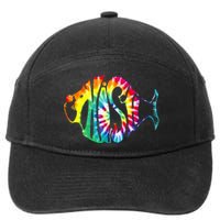 Tie-Dye Fish, Phish-Jam, Fishing Fisherman 7-Panel Snapback Hat