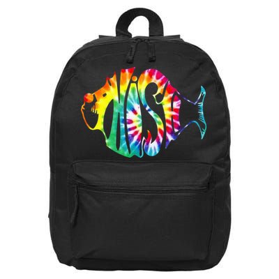 Tie-Dye Fish, Phish-Jam, Fishing Fisherman 16 in Basic Backpack