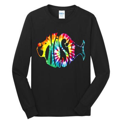 Tie-Dye Fish, Phish-Jam, Fishing Fisherman Tall Long Sleeve T-Shirt