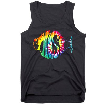 Tie-Dye Fish, Phish-Jam, Fishing Fisherman Tank Top