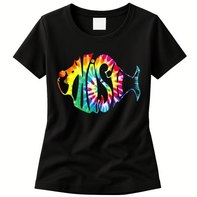 Tie-Dye Fish, Phish-Jam, Fishing Fisherman Womens T-Shirt