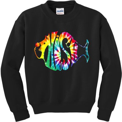 Tie-Dye Fish, Phish-Jam, Fishing Fisherman Kids Sweatshirt