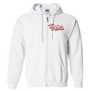 Taylor For President 2024 Funny Taylor First Name Full Zip Hoodie