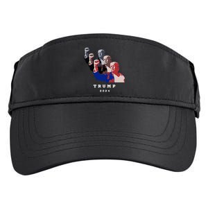 Trump For President 2024 Election Fight Adult Drive Performance Visor