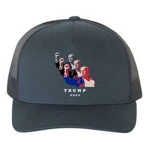 Trump For President 2024 Election Fight Yupoong Adult 5-Panel Trucker Hat