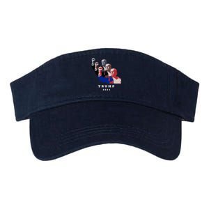 Trump For President 2024 Election Fight Valucap Bio-Washed Visor