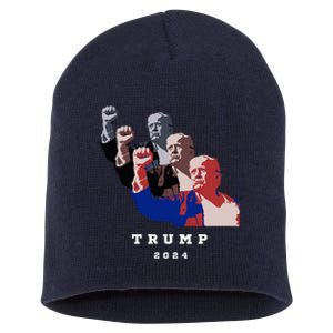 Trump For President 2024 Election Fight Short Acrylic Beanie