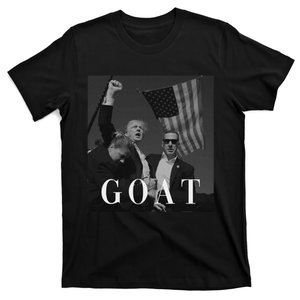 Trump Fist Pump Butler Rally Patriotic Goat Design T-Shirt