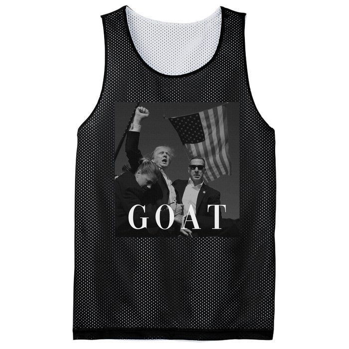 Trump Fist Pump Butler Rally Patriotic Goat Design Mesh Reversible Basketball Jersey Tank