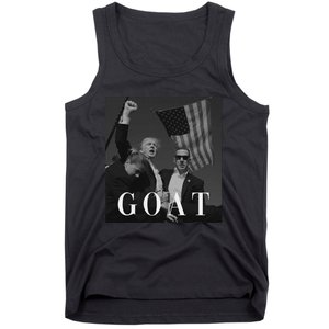 Trump Fist Pump Butler Rally Patriotic Goat Design Tank Top