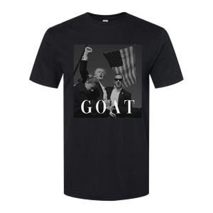 Trump Fist Pump Butler Rally Patriotic Goat Design Softstyle CVC T-Shirt