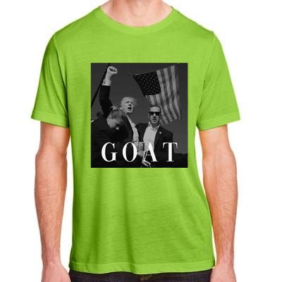 Trump Fist Pump Butler Rally Patriotic Goat Trump Adult ChromaSoft Performance T-Shirt