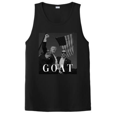 Trump Fist Pump Butler Rally Patriotic Goat Trump PosiCharge Competitor Tank