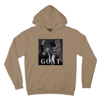 Trump Fist Pump Butler Rally Patriotic Goat Trump Hoodie