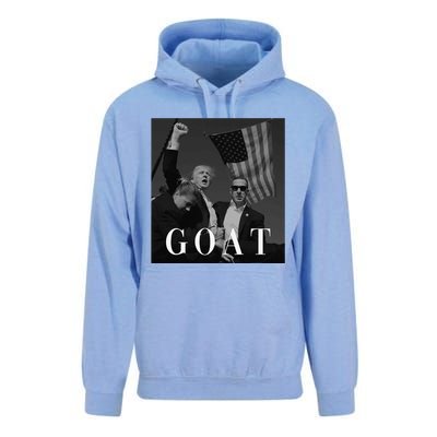 Trump Fist Pump Butler Rally Patriotic Goat Trump Unisex Surf Hoodie