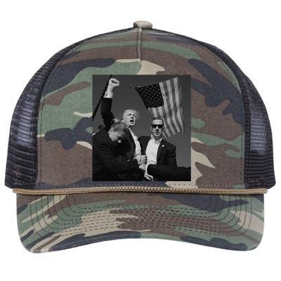 Trump Fist Pump Retro Rope Trucker Hat Cap