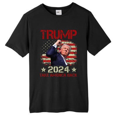 Trump Fist Pump Shot At Trump 2024 Trump Survives Rally Tall Fusion ChromaSoft Performance T-Shirt