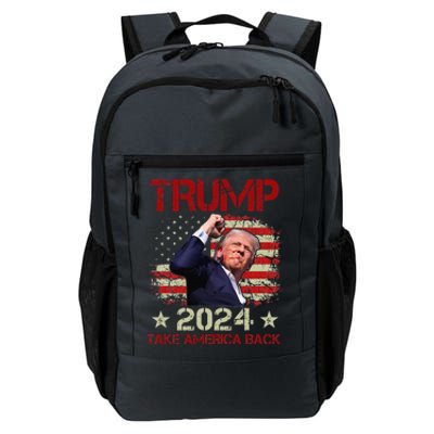 Trump Fist Pump Shot At Trump 2024 Trump Survives Rally Daily Commute Backpack