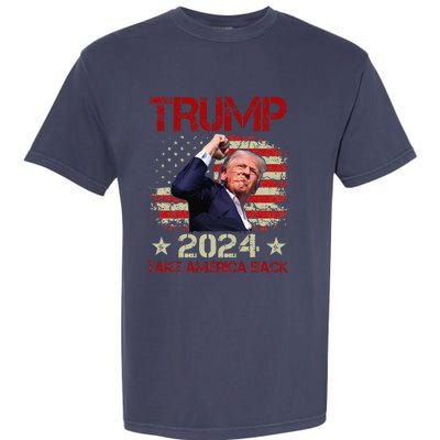 Trump Fist Pump Shot At Trump 2024 Trump Survives Rally Garment-Dyed Heavyweight T-Shirt