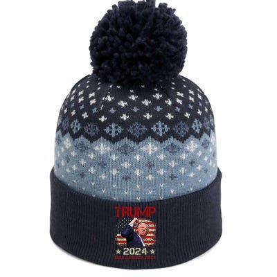 Trump Fist Pump Shot At Trump 2024 Trump Survives Rally The Baniff Cuffed Pom Beanie