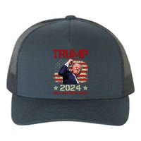 Trump Fist Pump Shot At Trump 2024 Trump Survives Rally Yupoong Adult 5-Panel Trucker Hat