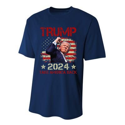 Trump Fist Pump Shot At Trump 2024 Trump Survives Rally Performance Sprint T-Shirt