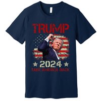 Trump Fist Pump Shot At Trump 2024 Trump Survives Rally Premium T-Shirt