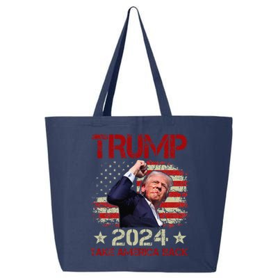 Trump Fist Pump Shot At Trump 2024 Trump Survives Rally 25L Jumbo Tote