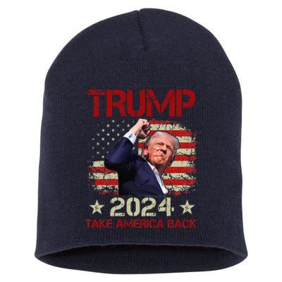 Trump Fist Pump Shot At Trump 2024 Trump Survives Rally Short Acrylic Beanie