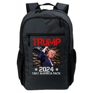 Trump Fist Pump Shot At Trump 2024 Trump Survives Rally Premium Daily Commute Backpack