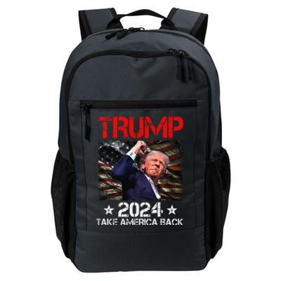 Trump Fist Pump Shot At Trump 2024 Trump Survives Rally Premium Daily Commute Backpack