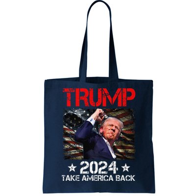 Trump Fist Pump Shot At Trump 2024 Trump Survives Rally Premium Tote Bag