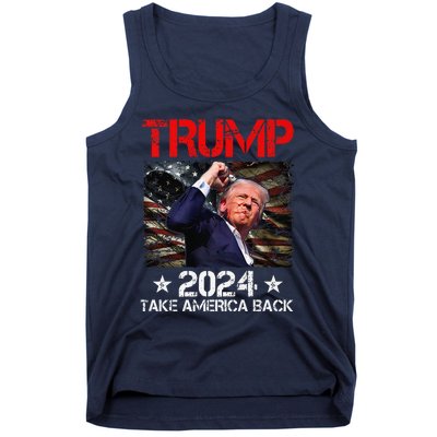 Trump Fist Pump Shot At Trump 2024 Trump Survives Rally Premium Tank Top