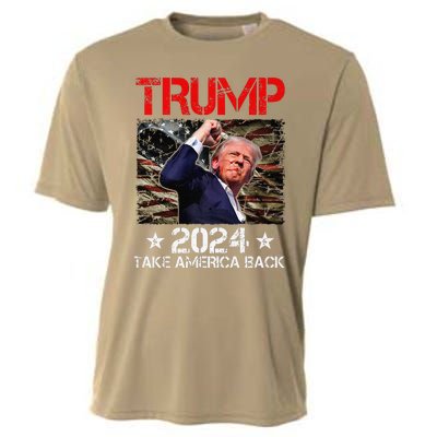 Trump Fist Pump Shot At Trump 2024 Trump Survives Rally Premium Cooling Performance Crew T-Shirt