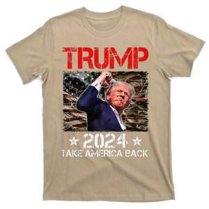 Trump Fist Pump Shot At Trump 2024 Trump Survives Rally Premium T-Shirt