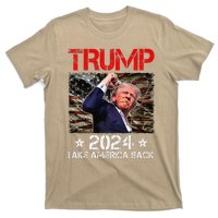 Trump Fist Pump Shot At Trump 2024 Trump Survives Rally Premium T-Shirt