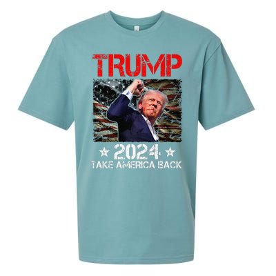 Trump Fist Pump Shot At Trump 2024 Trump Survives Rally Premium Sueded Cloud Jersey T-Shirt