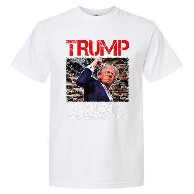 Trump Fist Pump Shot At Trump 2024 Trump Survives Rally Premium Garment-Dyed Heavyweight T-Shirt