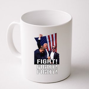 Trump Fist Pumped Fight Pray For Trump America Coffee Mug