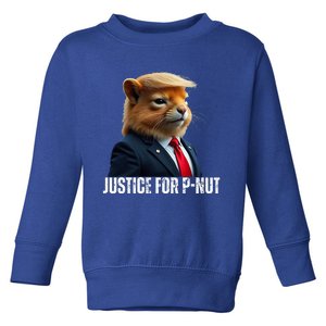 Trump For Pnut The Squirrel Justice For Peanut Trump Toddler Sweatshirt